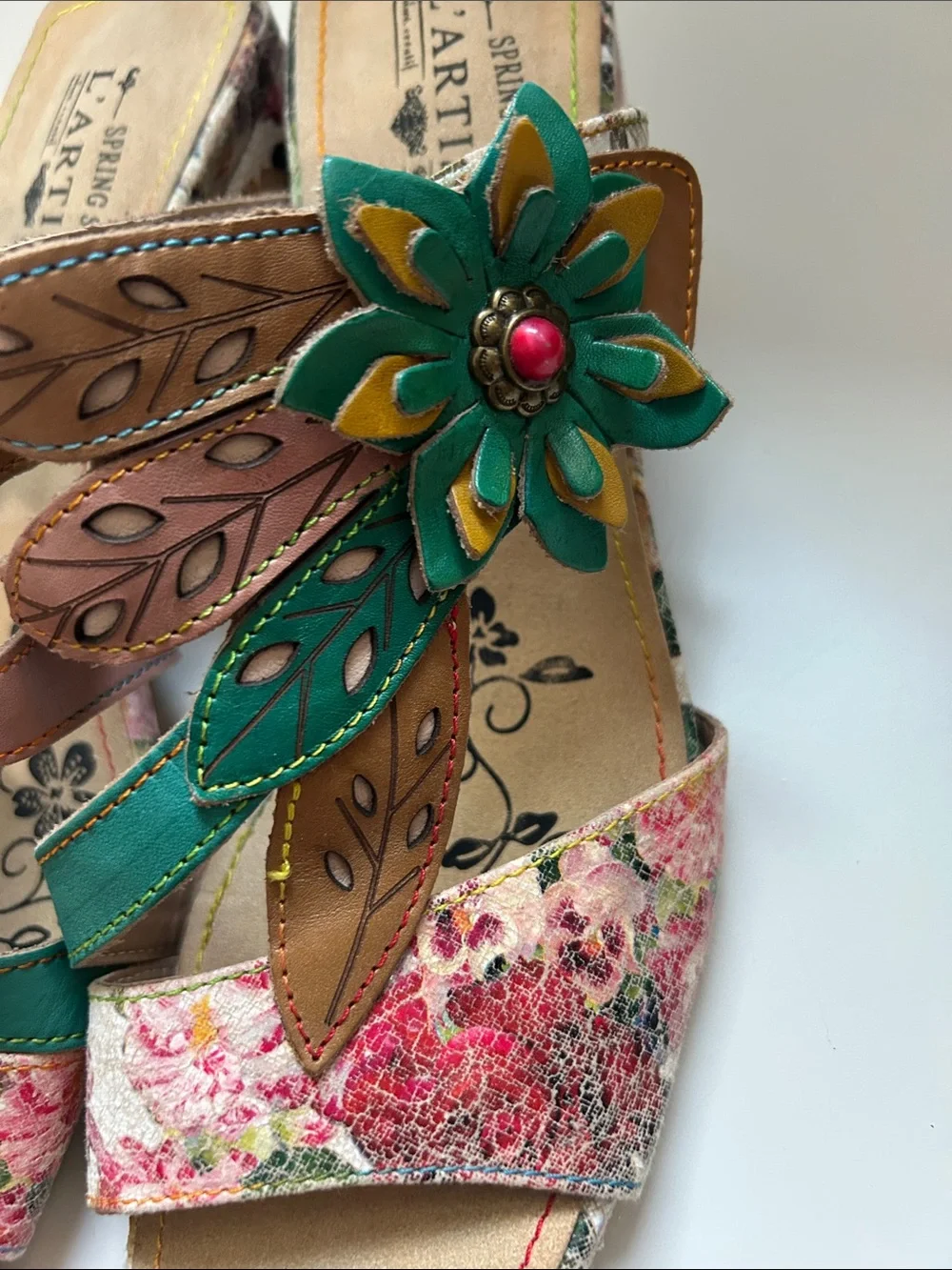 L'Artiste Spring Step Floral Sandal Slide